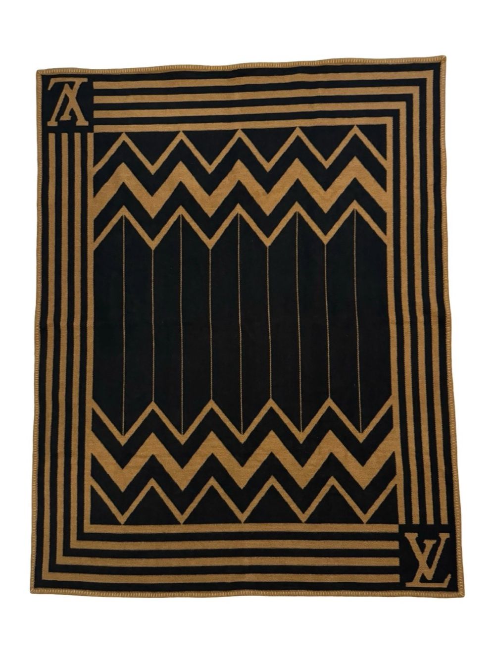 LOUIS VUITTON THROW BLANKET WITH CARRIER